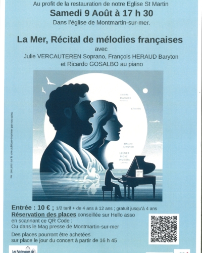 La Mer, Récital de mélodies françaises