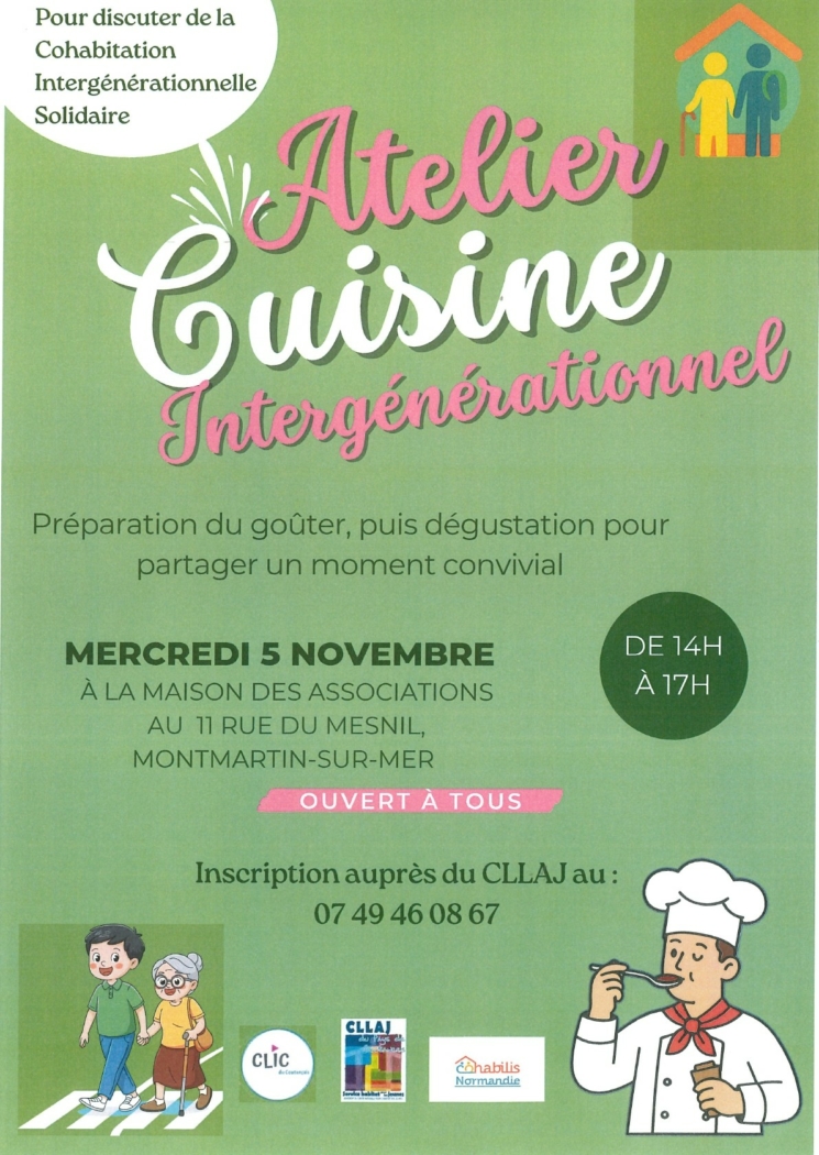 Atelier Cuisine Intergénérationnel