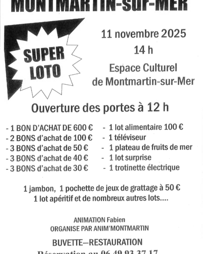 SUPER LOTO – Anim’Montmartin