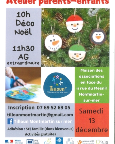 Atelier parents-enfants – Déco de Noël