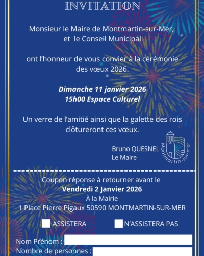 Invitation des vœux aux habitants