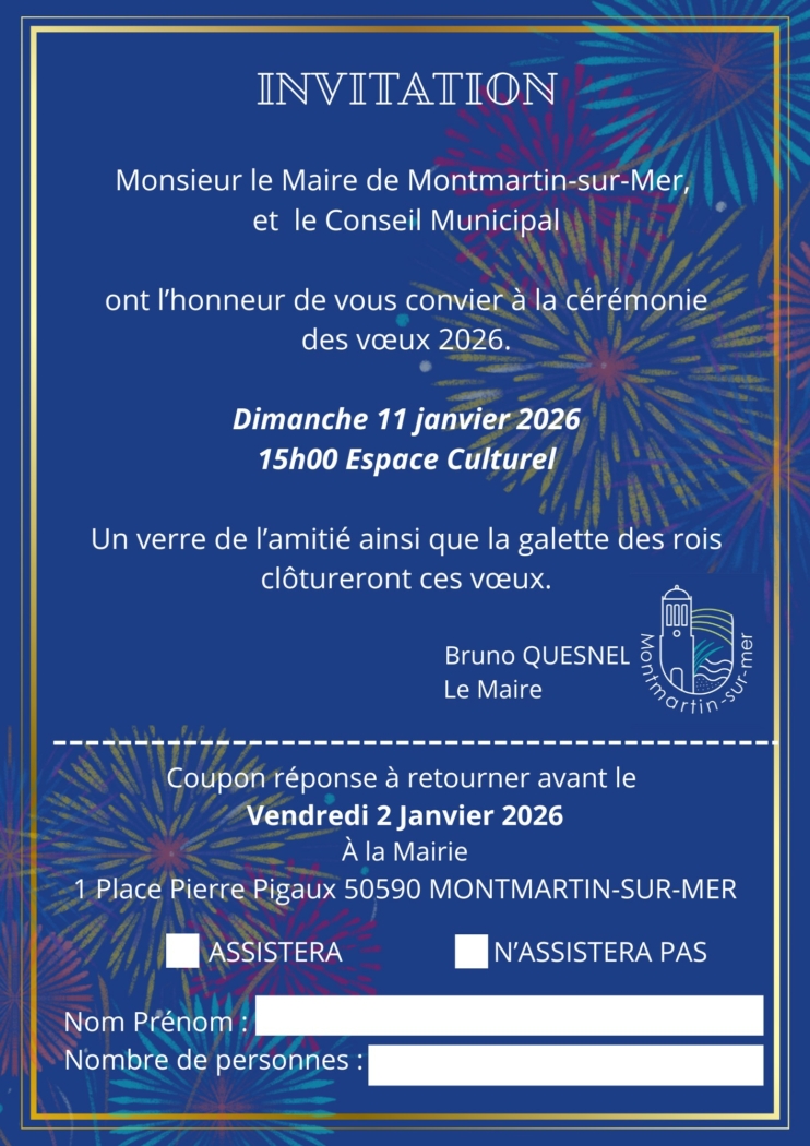 Invitation des vœux aux habitants