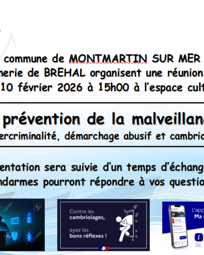 Réunion publique : La prévention de la malveillance