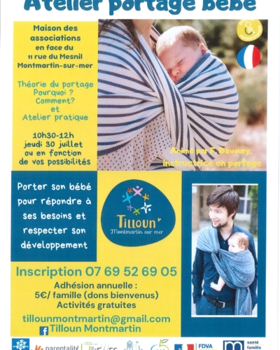 Atelier portage bébé Tilloun
